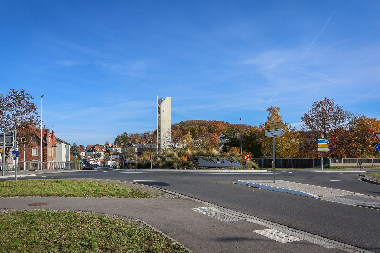 Neubau Garitzer Kreisel und Sanierung des Westrings 2022 über 1,1 Kilometer mit rd. 5,9 Mio. Euro